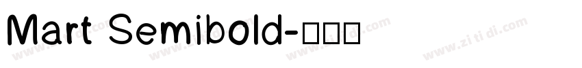 Mart Semibold字体转换